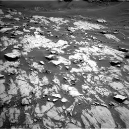 Nasa's Mars rover Curiosity acquired this image using its Left Navigation Camera on Sol 1383, at drive 346, site number 55