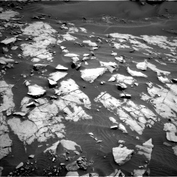 Nasa's Mars rover Curiosity acquired this image using its Left Navigation Camera on Sol 1383, at drive 370, site number 55