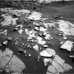 Nasa's Mars rover Curiosity acquired this image using its Left Navigation Camera on Sol 1383, at drive 400, site number 55
