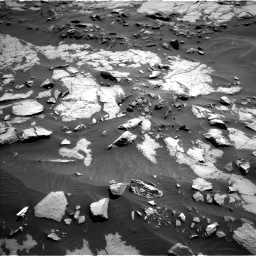 Nasa's Mars rover Curiosity acquired this image using its Left Navigation Camera on Sol 1383, at drive 406, site number 55