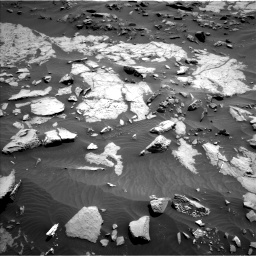 Nasa's Mars rover Curiosity acquired this image using its Left Navigation Camera on Sol 1383, at drive 412, site number 55