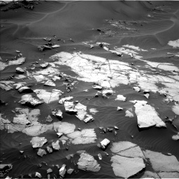 Nasa's Mars rover Curiosity acquired this image using its Left Navigation Camera on Sol 1383, at drive 418, site number 55