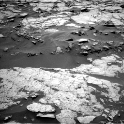 Nasa's Mars rover Curiosity acquired this image using its Left Navigation Camera on Sol 1383, at drive 454, site number 55