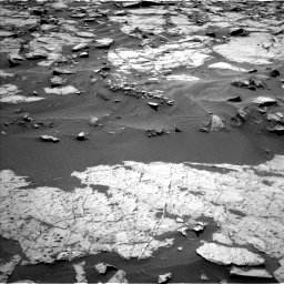 Nasa's Mars rover Curiosity acquired this image using its Left Navigation Camera on Sol 1383, at drive 460, site number 55