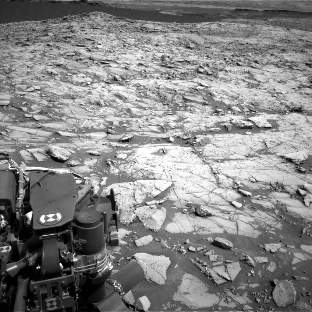 Nasa's Mars rover Curiosity acquired this image using its Left Navigation Camera on Sol 1383, at drive 538, site number 55