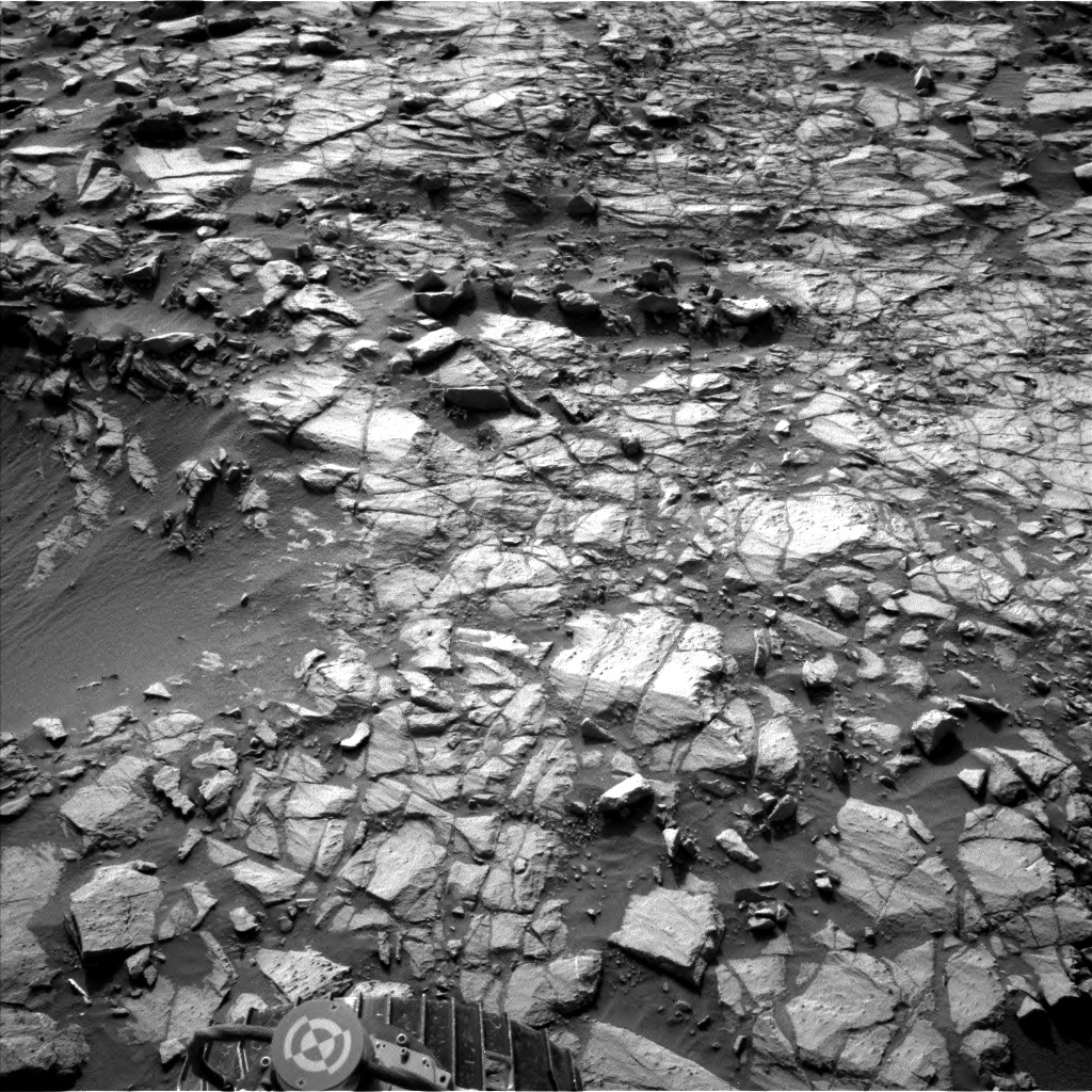 Nasa's Mars rover Curiosity acquired this image using its Left Navigation Camera on Sol 1383, at drive 538, site number 55