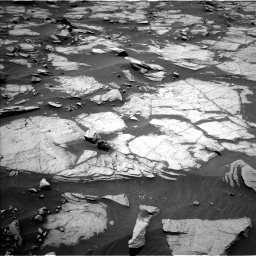 Nasa's Mars rover Curiosity acquired this image using its Left Navigation Camera on Sol 1384, at drive 736, site number 55