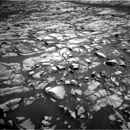 Nasa's Mars rover Curiosity acquired this image using its Left Navigation Camera on Sol 1385, at drive 1090, site number 55