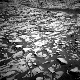 Nasa's Mars rover Curiosity acquired this image using its Left Navigation Camera on Sol 1385, at drive 1102, site number 55