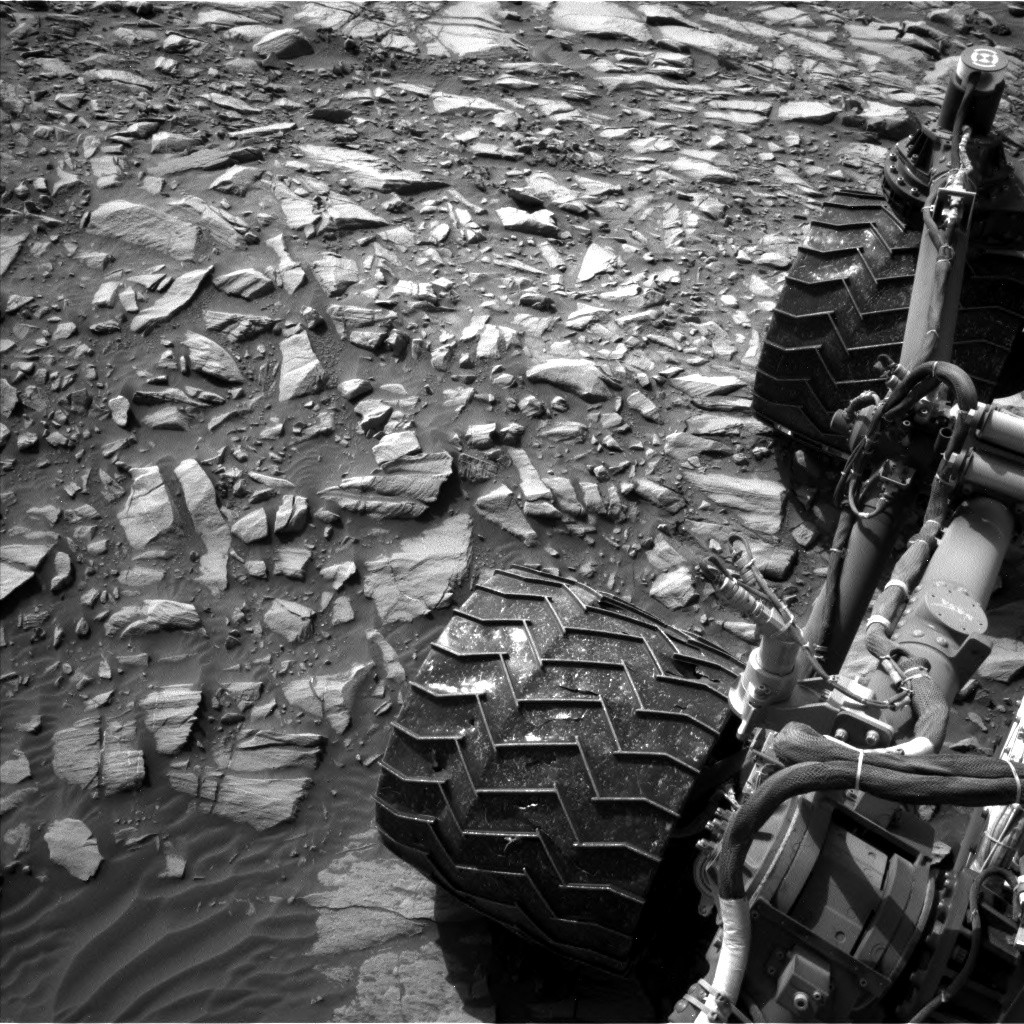 Nasa's Mars rover Curiosity acquired this image using its Left Navigation Camera on Sol 1385, at drive 1312, site number 55
