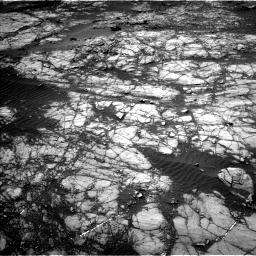 Nasa's Mars rover Curiosity acquired this image using its Left Navigation Camera on Sol 1398, at drive 1570, site number 55