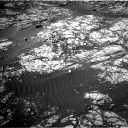 Nasa's Mars rover Curiosity acquired this image using its Left Navigation Camera on Sol 1398, at drive 1612, site number 55
