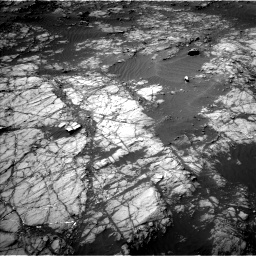 Nasa's Mars rover Curiosity acquired this image using its Left Navigation Camera on Sol 1398, at drive 1624, site number 55