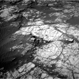 Nasa's Mars rover Curiosity acquired this image using its Left Navigation Camera on Sol 1398, at drive 1636, site number 55