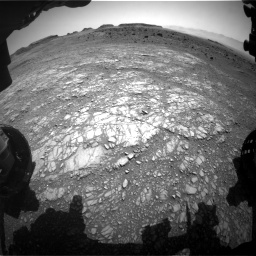 Nasa's Mars rover Curiosity acquired this image using its Front Hazard Avoidance Camera (Front Hazcam) on Sol 1399, at drive 2026, site number 55