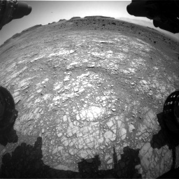 Nasa's Mars rover Curiosity acquired this image using its Front Hazard Avoidance Camera (Front Hazcam) on Sol 1399, at drive 2038, site number 55