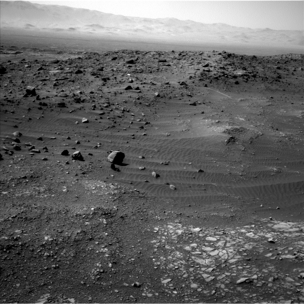 Nasa's Mars rover Curiosity acquired this image using its Left Navigation Camera on Sol 1399, at drive 2098, site number 55