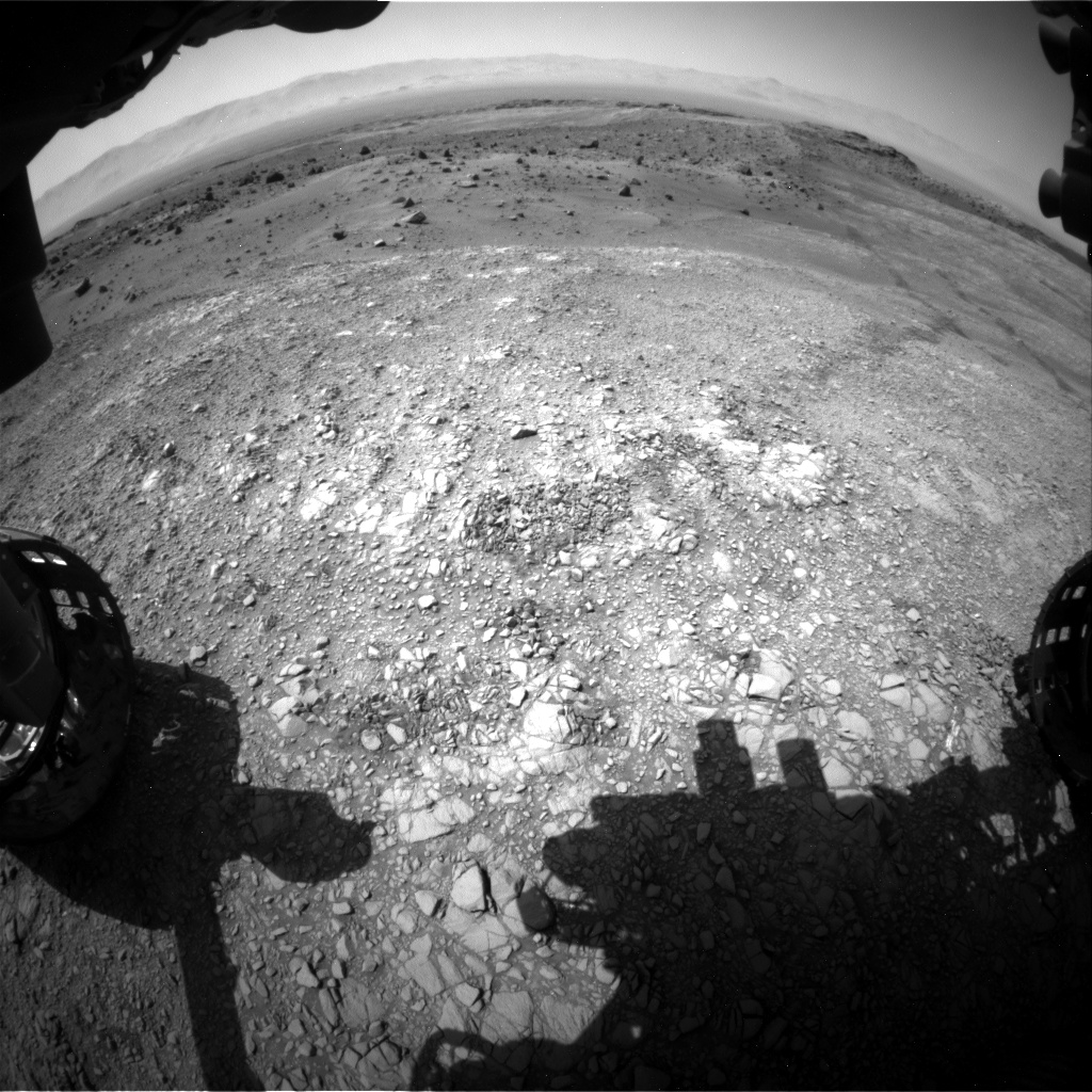 Nasa's Mars rover Curiosity acquired this image using its Front Hazard Avoidance Camera (Front Hazcam) on Sol 1401, at drive 2444, site number 55