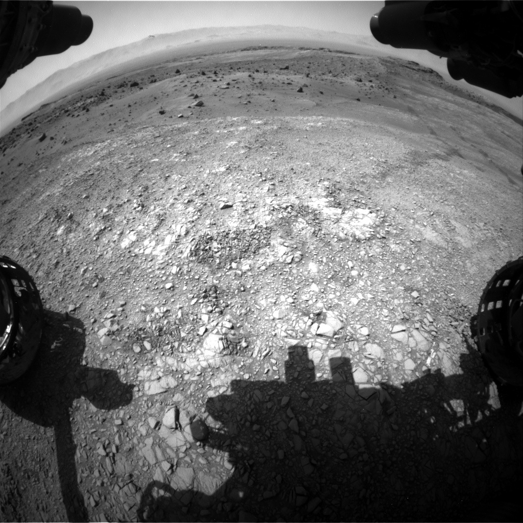 Nasa's Mars rover Curiosity acquired this image using its Front Hazard Avoidance Camera (Front Hazcam) on Sol 1401, at drive 2444, site number 55