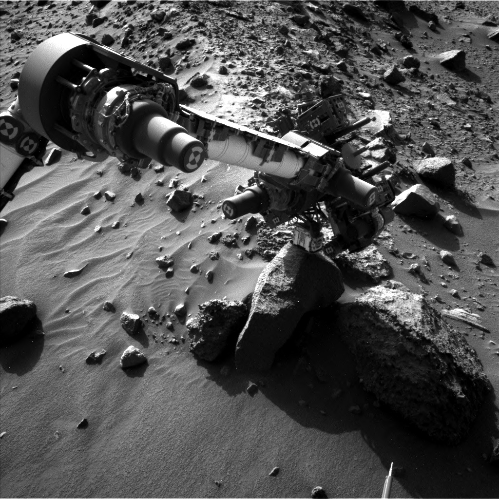 Nasa's Mars rover Curiosity acquired this image using its Left Navigation Camera on Sol 1407, at drive 0, site number 56