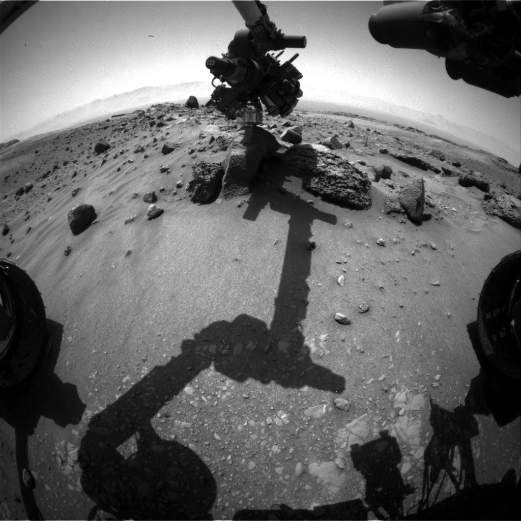 Nasa's Mars rover Curiosity acquired this image using its Front Hazard Avoidance Camera (Front Hazcam) on Sol 1408, at drive 0, site number 56