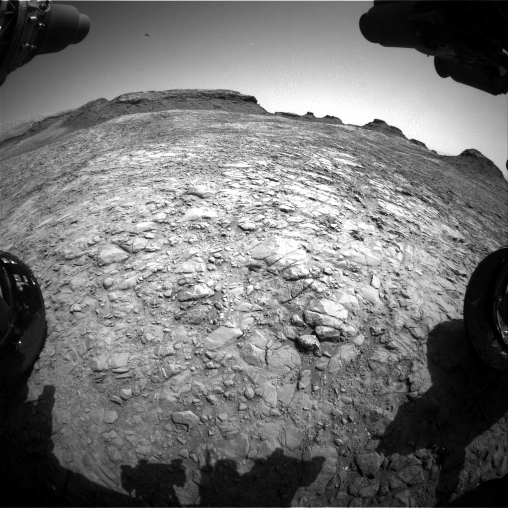 Nasa's Mars rover Curiosity acquired this image using its Front Hazard Avoidance Camera (Front Hazcam) on Sol 1412, at drive 774, site number 56
