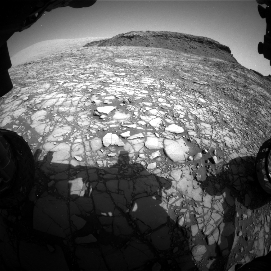 Nasa's Mars rover Curiosity acquired this image using its Front Hazard Avoidance Camera (Front Hazcam) on Sol 1414, at drive 1122, site number 56