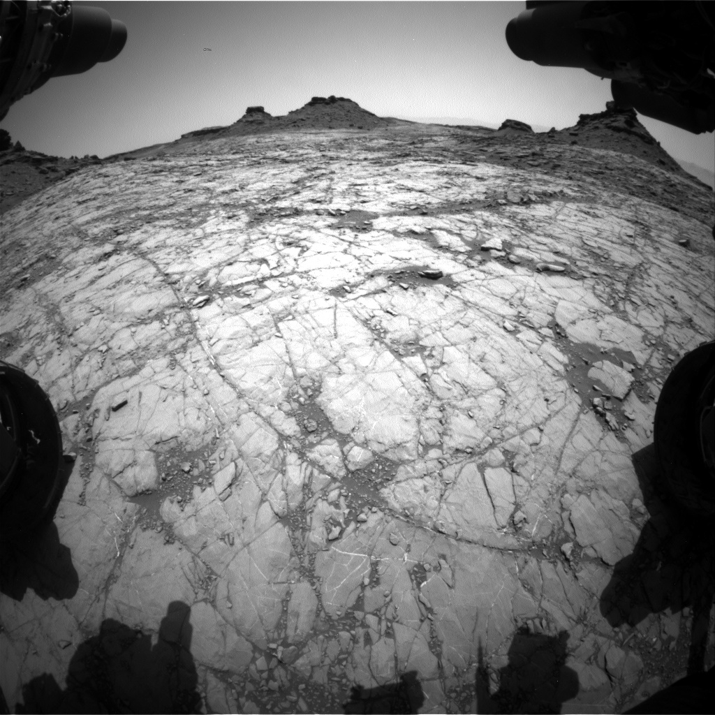 Nasa's Mars rover Curiosity acquired this image using its Front Hazard Avoidance Camera (Front Hazcam) on Sol 1429, at drive 1632, site number 56