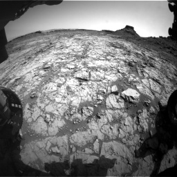 Nasa's Mars rover Curiosity acquired this image using its Front Hazard Avoidance Camera (Front Hazcam) on Sol 1431, at drive 2022, site number 56