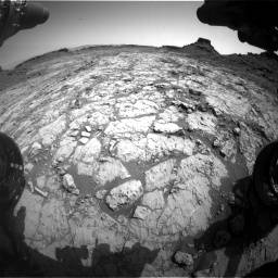 Nasa's Mars rover Curiosity acquired this image using its Front Hazard Avoidance Camera (Front Hazcam) on Sol 1431, at drive 2010, site number 56