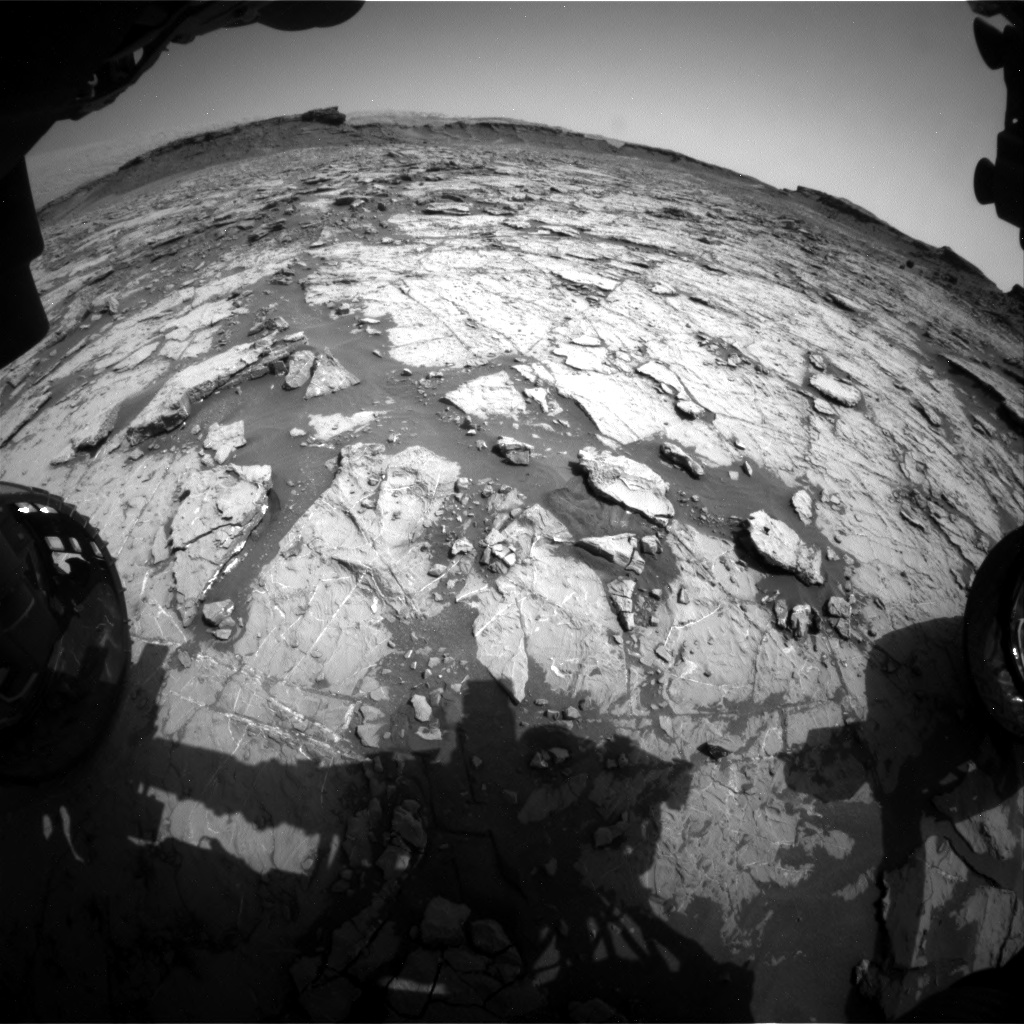 Nasa's Mars rover Curiosity acquired this image using its Front Hazard Avoidance Camera (Front Hazcam) on Sol 1432, at drive 2428, site number 56
