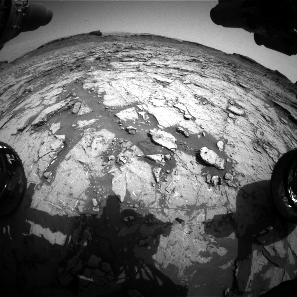 Nasa's Mars rover Curiosity acquired this image using its Front Hazard Avoidance Camera (Front Hazcam) on Sol 1432, at drive 2428, site number 56