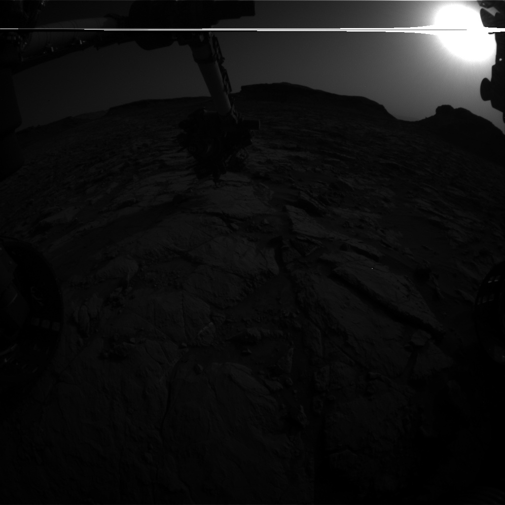 Nasa's Mars rover Curiosity acquired this image using its Front Hazard Avoidance Camera (Front Hazcam) on Sol 1436, at drive 462, site number 57