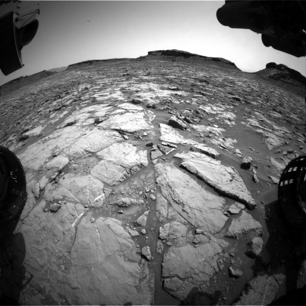Nasa's Mars rover Curiosity acquired this image using its Front Hazard Avoidance Camera (Front Hazcam) on Sol 1437, at drive 462, site number 57