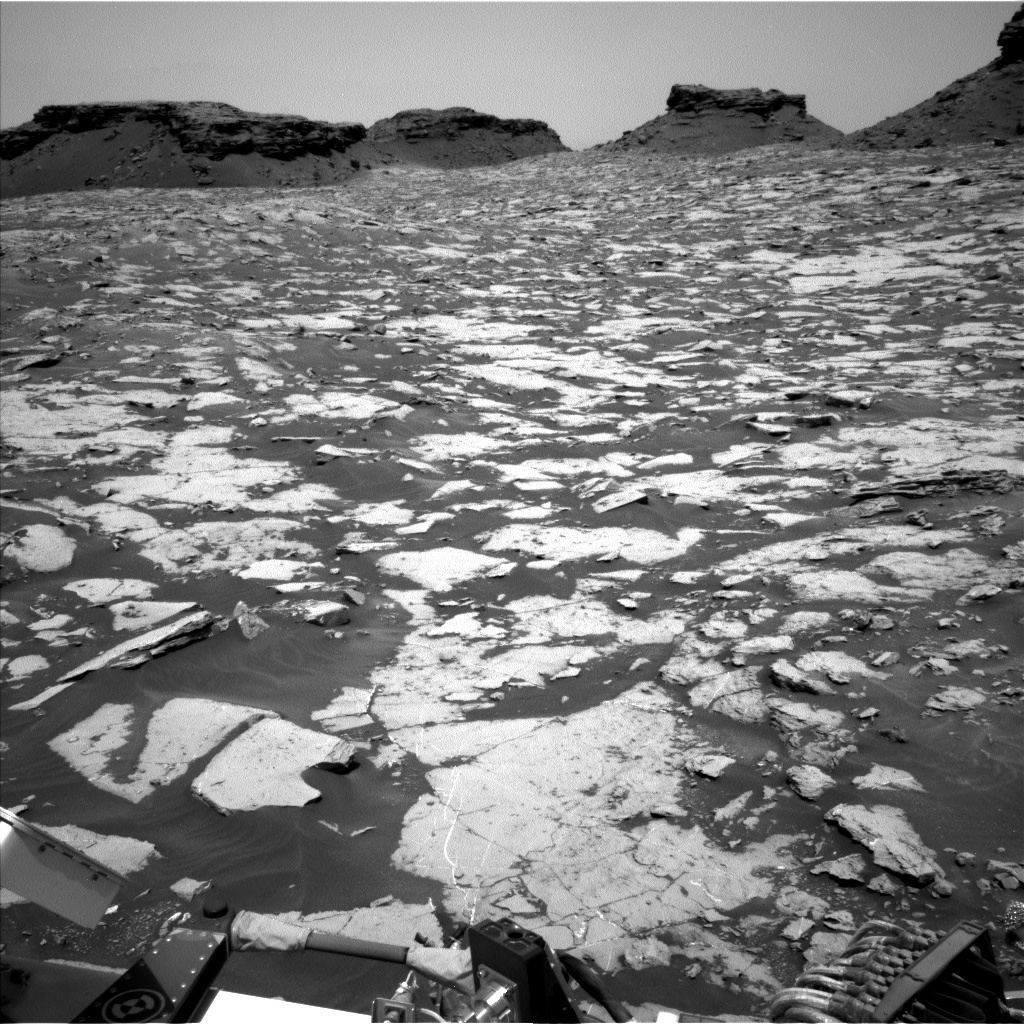 Nasa's Mars rover Curiosity acquired this image using its Left Navigation Camera on Sol 1438, at drive 774, site number 57