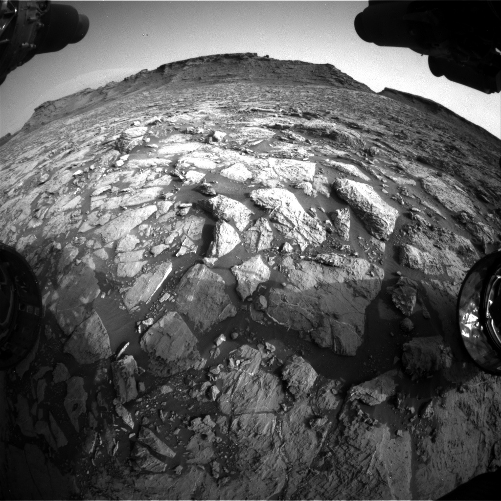 Nasa's Mars rover Curiosity acquired this image using its Front Hazard Avoidance Camera (Front Hazcam) on Sol 1441, at drive 1020, site number 57