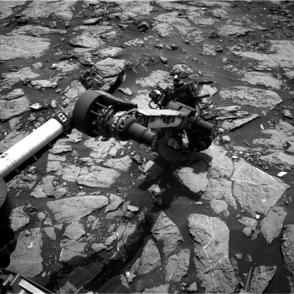 Nasa's Mars rover Curiosity acquired this image using its Left Navigation Camera on Sol 1445, at drive 1020, site number 57
