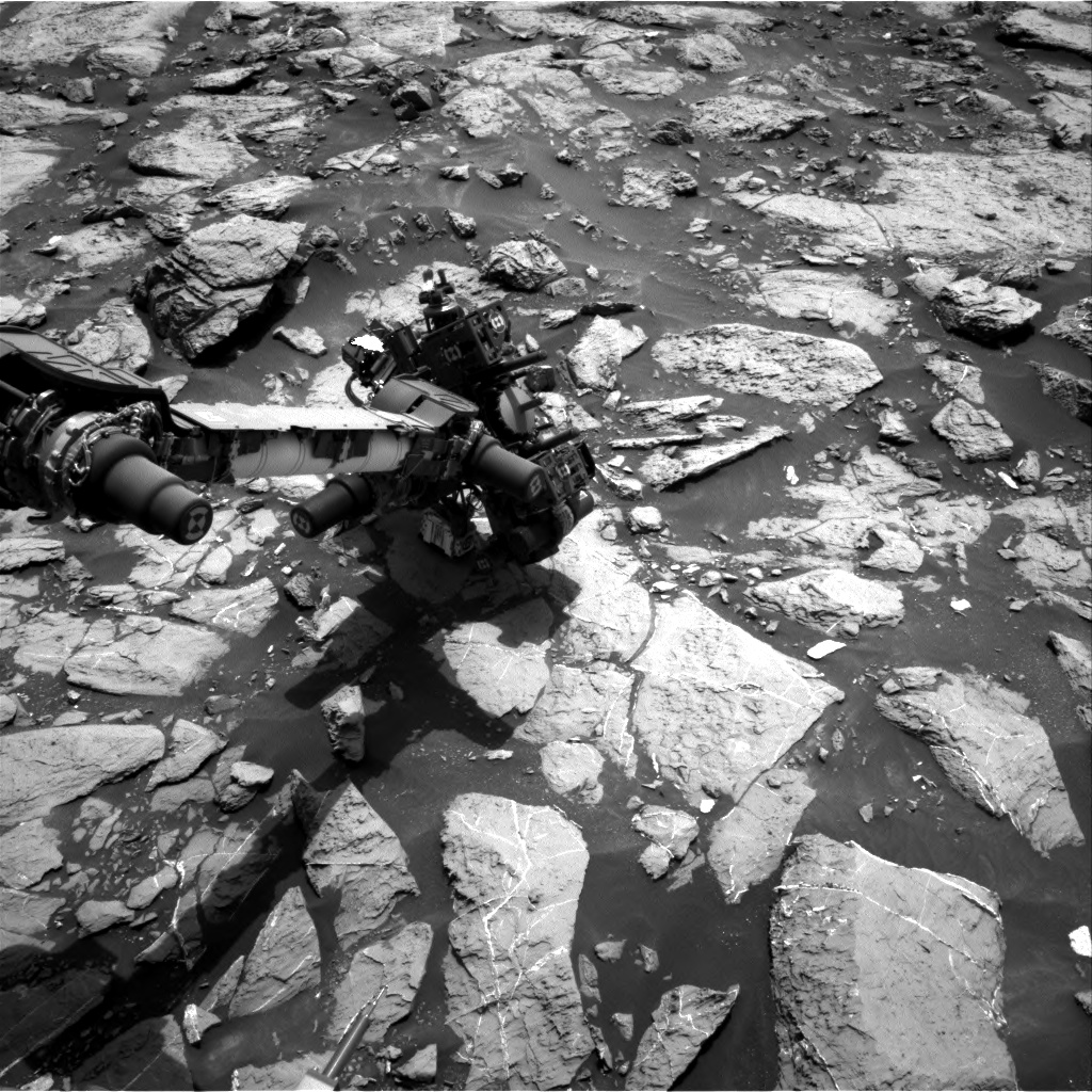 Nasa's Mars rover Curiosity acquired this image using its Right Navigation Camera on Sol 1445, at drive 1020, site number 57
