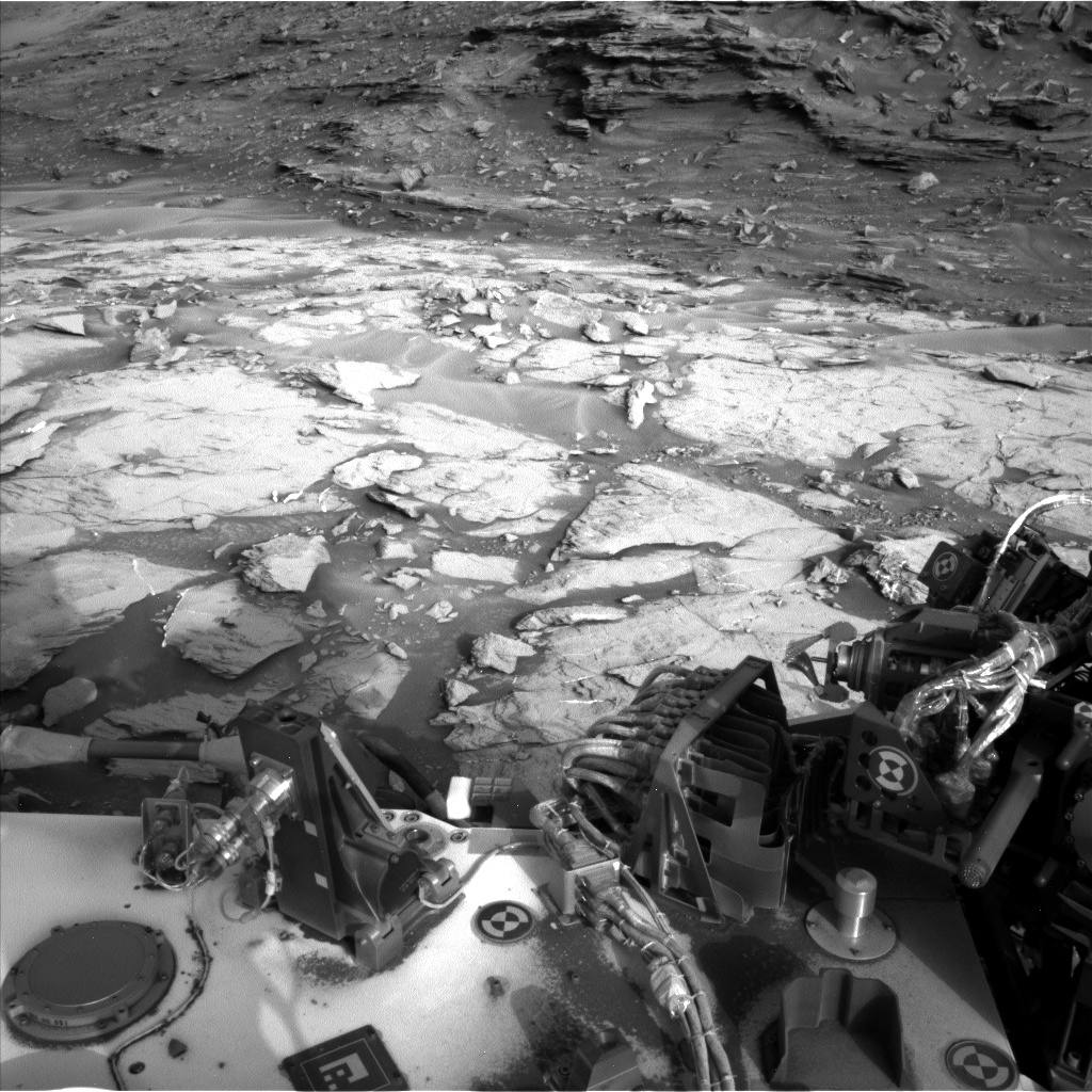 Nasa's Mars rover Curiosity acquired this image using its Left Navigation Camera on Sol 1446, at drive 1392, site number 57