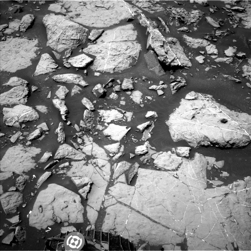 Nasa's Mars rover Curiosity acquired this image using its Left Navigation Camera on Sol 1449, at drive 1942, site number 57