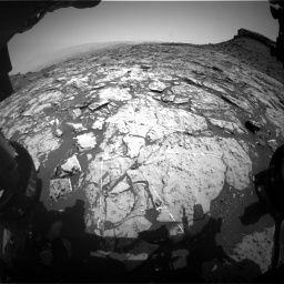 Nasa's Mars rover Curiosity acquired this image using its Front Hazard Avoidance Camera (Front Hazcam) on Sol 1452, at drive 2044, site number 57