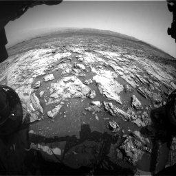 Nasa's Mars rover Curiosity acquired this image using its Front Hazard Avoidance Camera (Front Hazcam) on Sol 1452, at drive 2224, site number 57