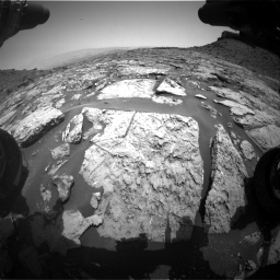 Nasa's Mars rover Curiosity acquired this image using its Front Hazard Avoidance Camera (Front Hazcam) on Sol 1452, at drive 2014, site number 57