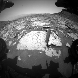 Nasa's Mars rover Curiosity acquired this image using its Front Hazard Avoidance Camera (Front Hazcam) on Sol 1452, at drive 2026, site number 57