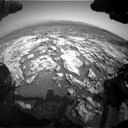 Nasa's Mars rover Curiosity acquired this image using its Front Hazard Avoidance Camera (Front Hazcam) on Sol 1452, at drive 2224, site number 57