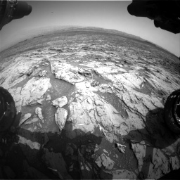 Nasa's Mars rover Curiosity acquired this image using its Front Hazard Avoidance Camera (Front Hazcam) on Sol 1452, at drive 2242, site number 57