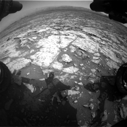 Nasa's Mars rover Curiosity acquired this image using its Front Hazard Avoidance Camera (Front Hazcam) on Sol 1452, at drive 2266, site number 57