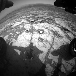 Nasa's Mars rover Curiosity acquired this image using its Front Hazard Avoidance Camera (Front Hazcam) on Sol 1452, at drive 2278, site number 57