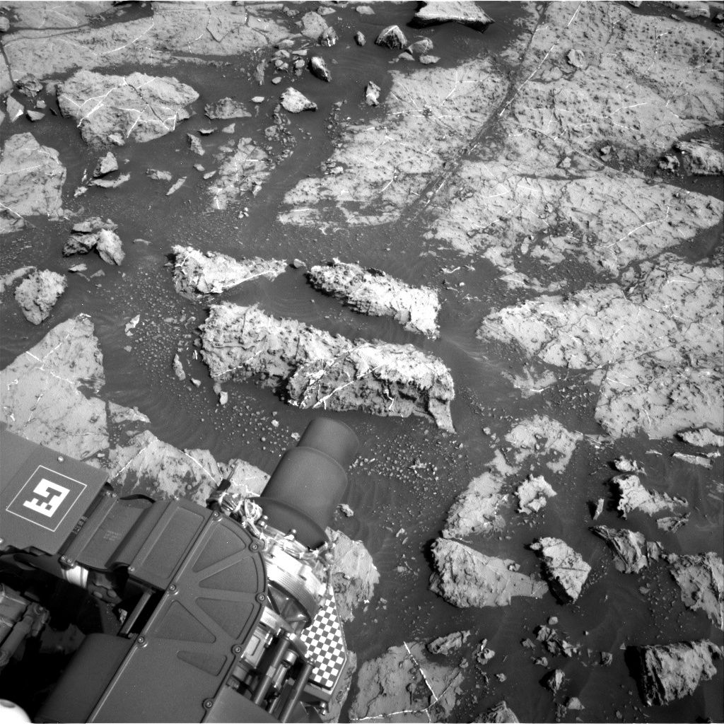 Nasa's Mars rover Curiosity acquired this image using its Right Navigation Camera on Sol 1452, at drive 2296, site number 57