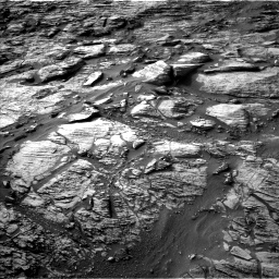 Nasa's Mars rover Curiosity acquired this image using its Left Navigation Camera on Sol 1454, at drive 2506, site number 57